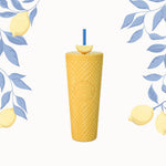 Yellow Lemon 24oz Plastic Cold Cup - Starbucks Australia