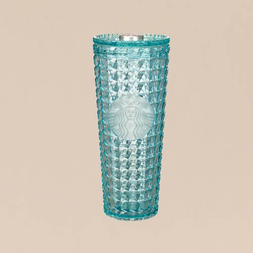 Ice Blue Ambre 24oz Plastic Cold Cup