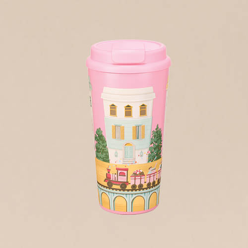 Surreal Coffee World House 12oz Stainless Steel Tumbler
