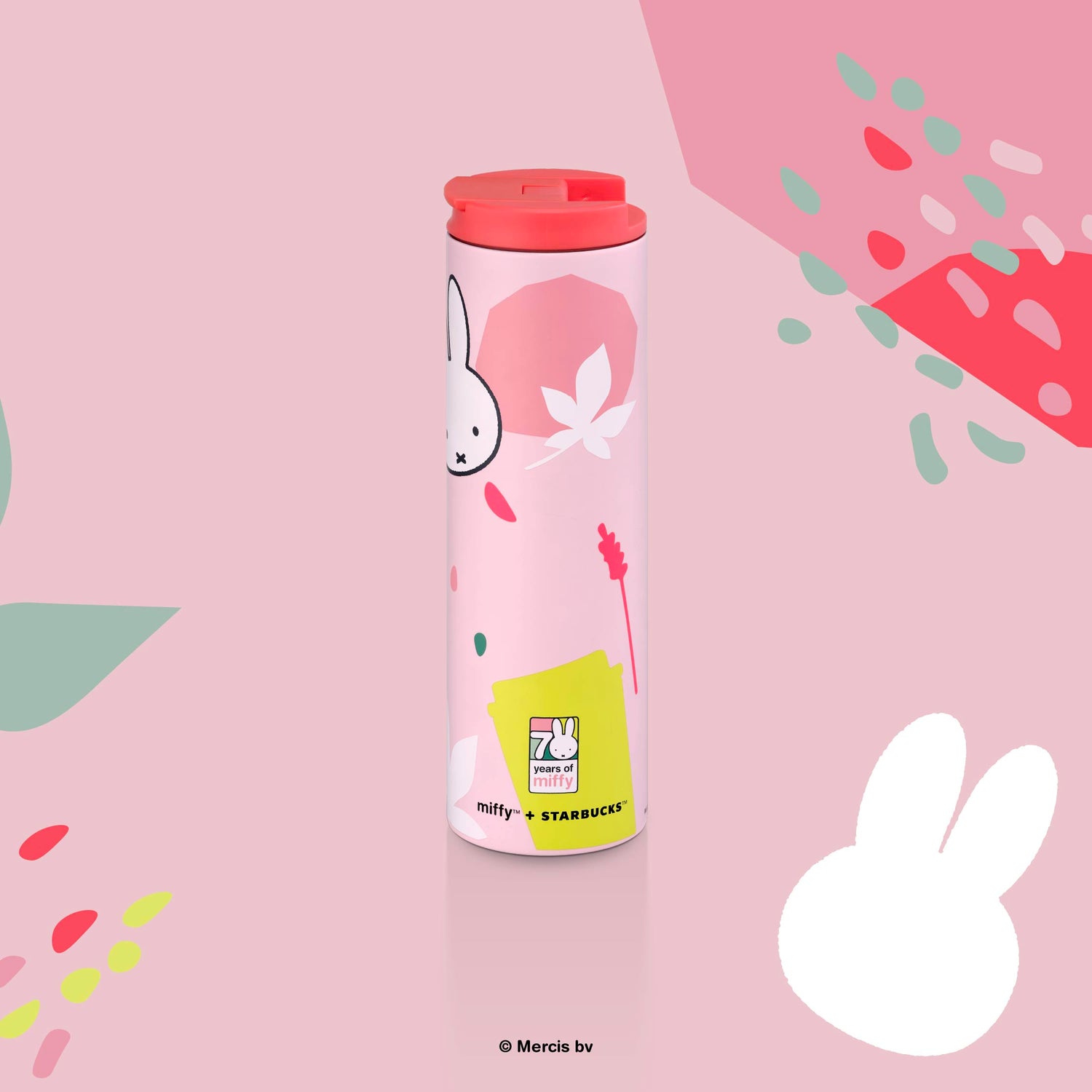 miffy™ + Starbucks® 70th Anniversary Floral 16oz Stainless Steel Tumbler - Starbucks Australia