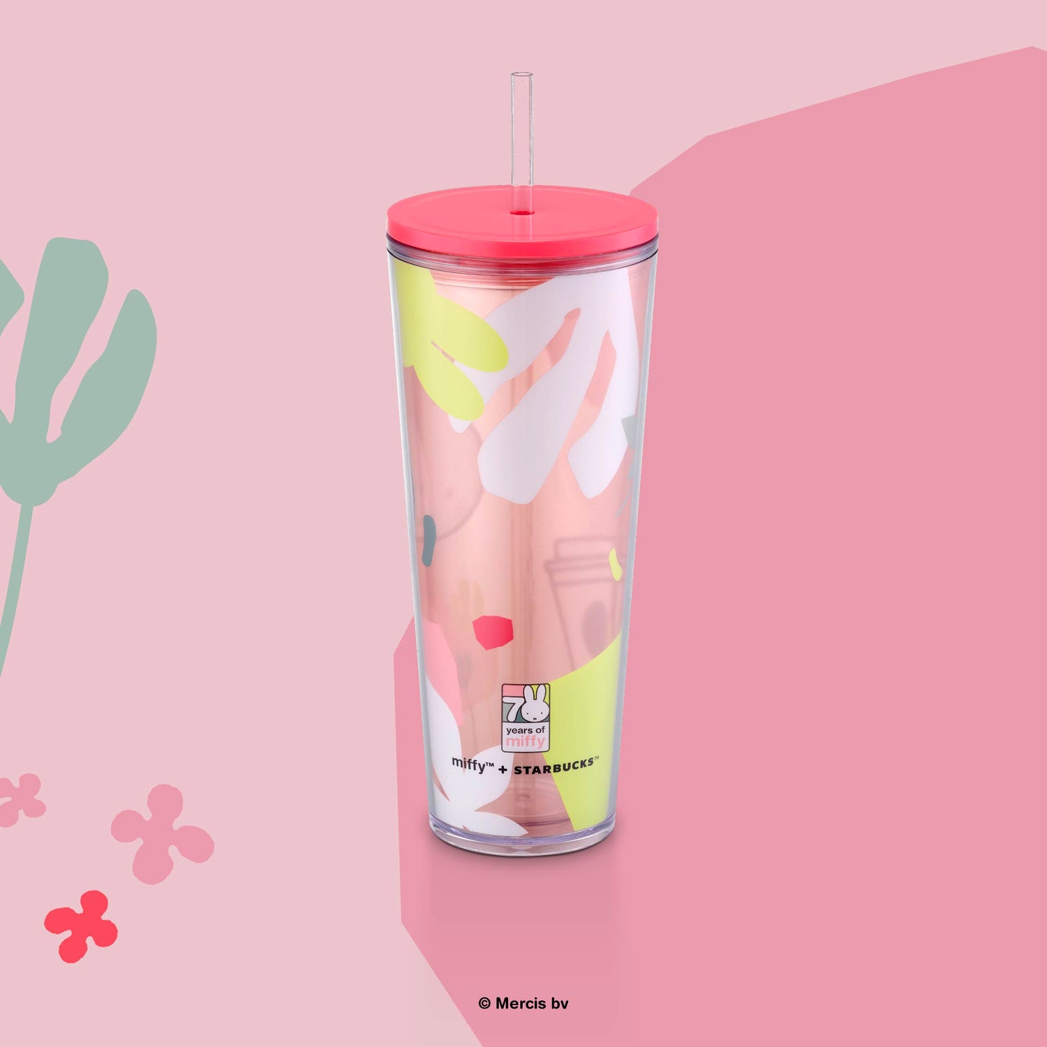 miffy™ + Starbucks® 70th Anniversary Floral 24oz Plastic Cold Cup - Starbucks Australia