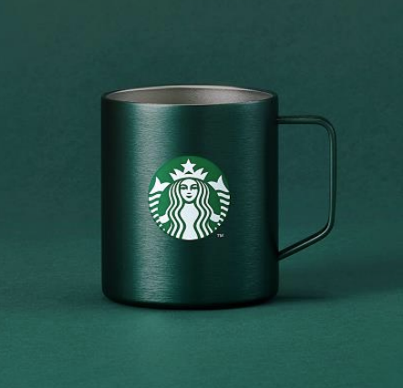 Stainless Steel Dark Green Siren Mug - Starbucks Australia