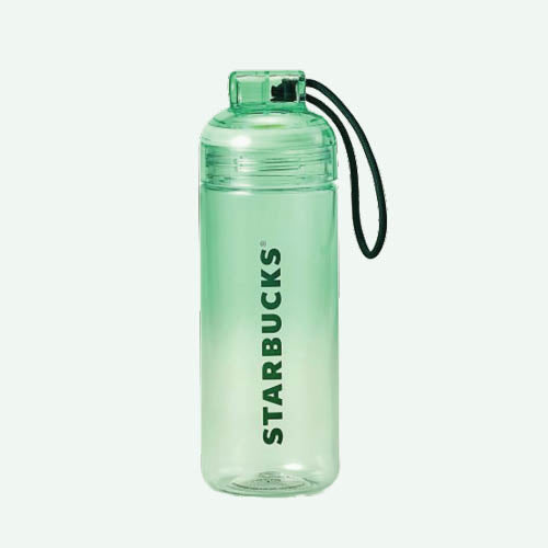 Green Gradient Water Bottle with Strap - Starbucks Australia