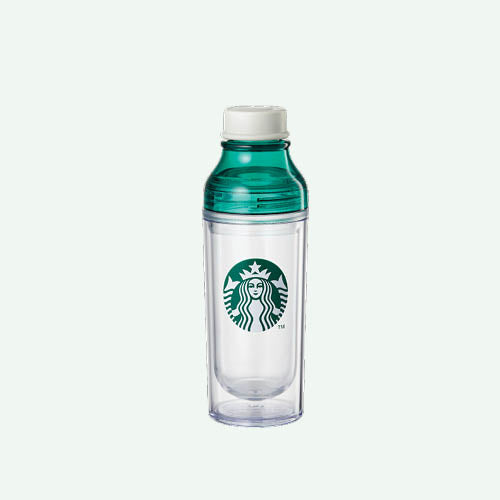 Green & White Siren Water Bottle - Starbucks Australia