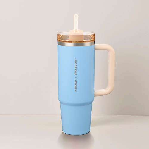 Stanley X Starbucks Stainless Steel 30oz Blue Quencher Cold Cup