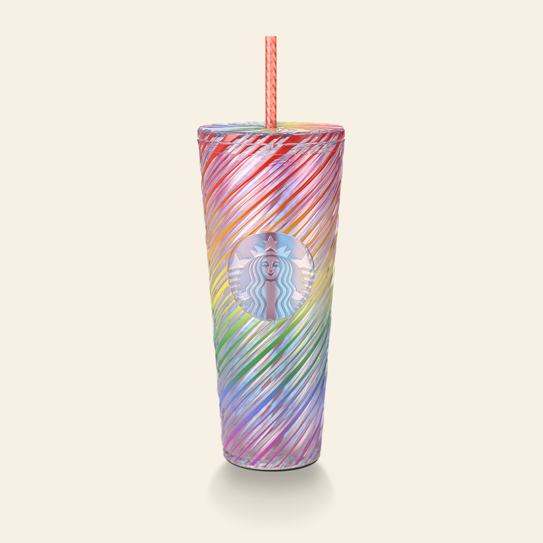 Rainbow Swirl Cold Cup 24OZ