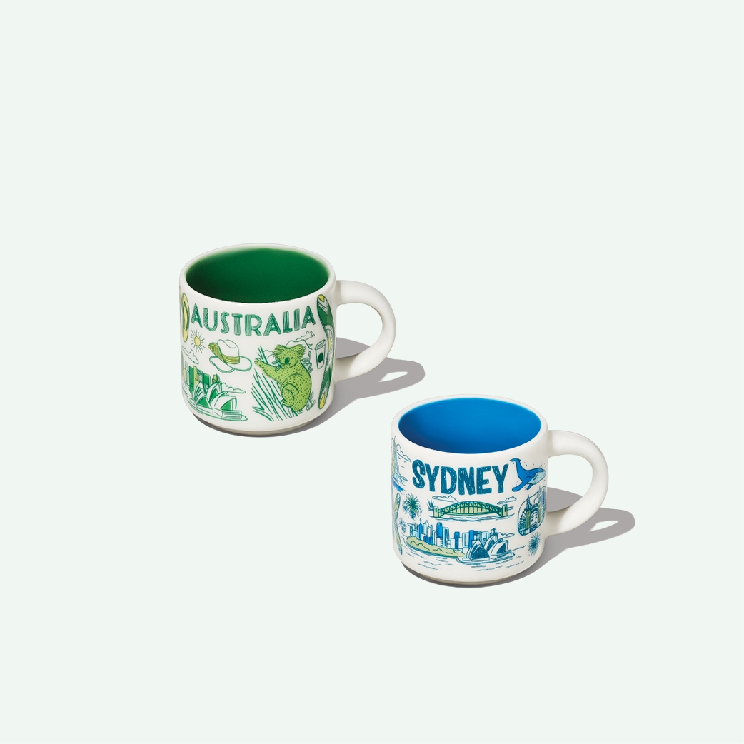 Australia & Sydney Been There Demi Mug Pair - Starbucks Australia