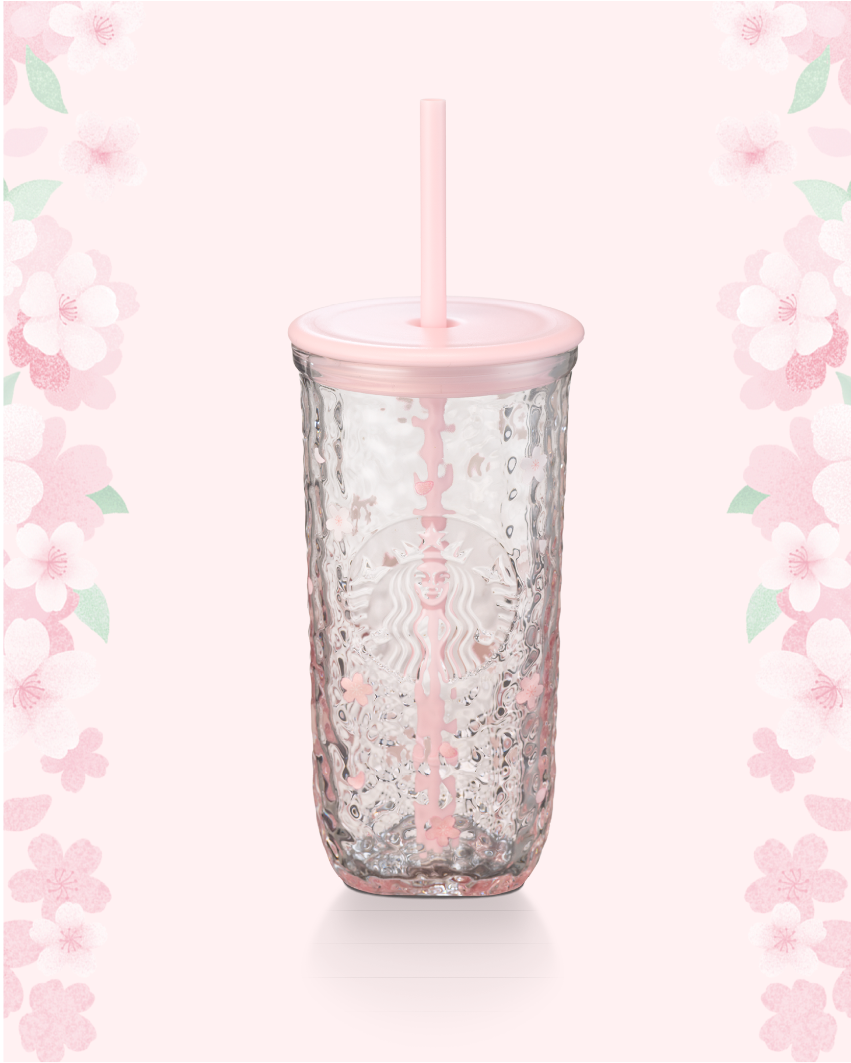 Blossom Breeze Glass Cold Cup 16oz - Starbucks Australia