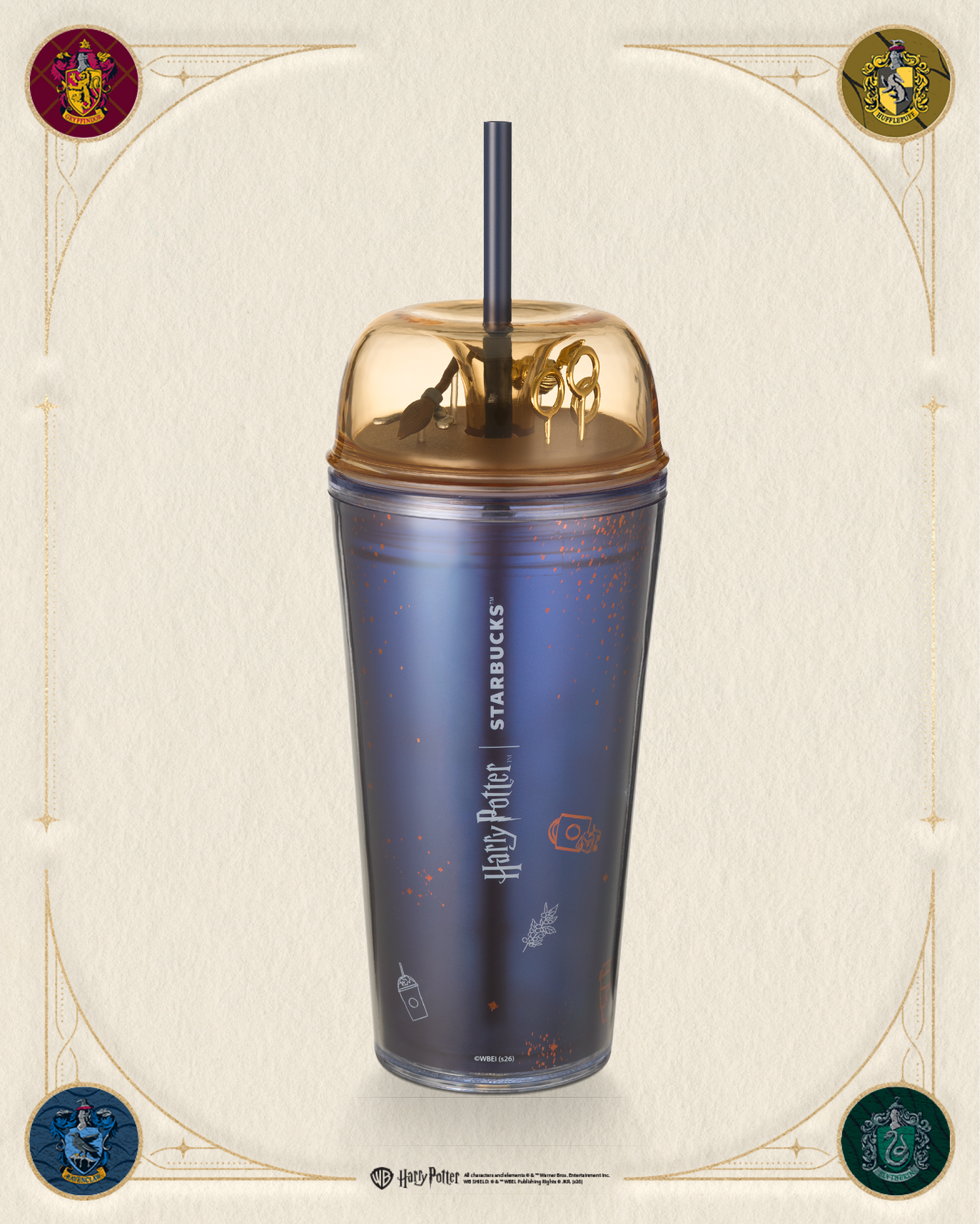 Harry Potter | Starbucks – Navy 16oz Plastic Cold Cup - Starbucks Australia