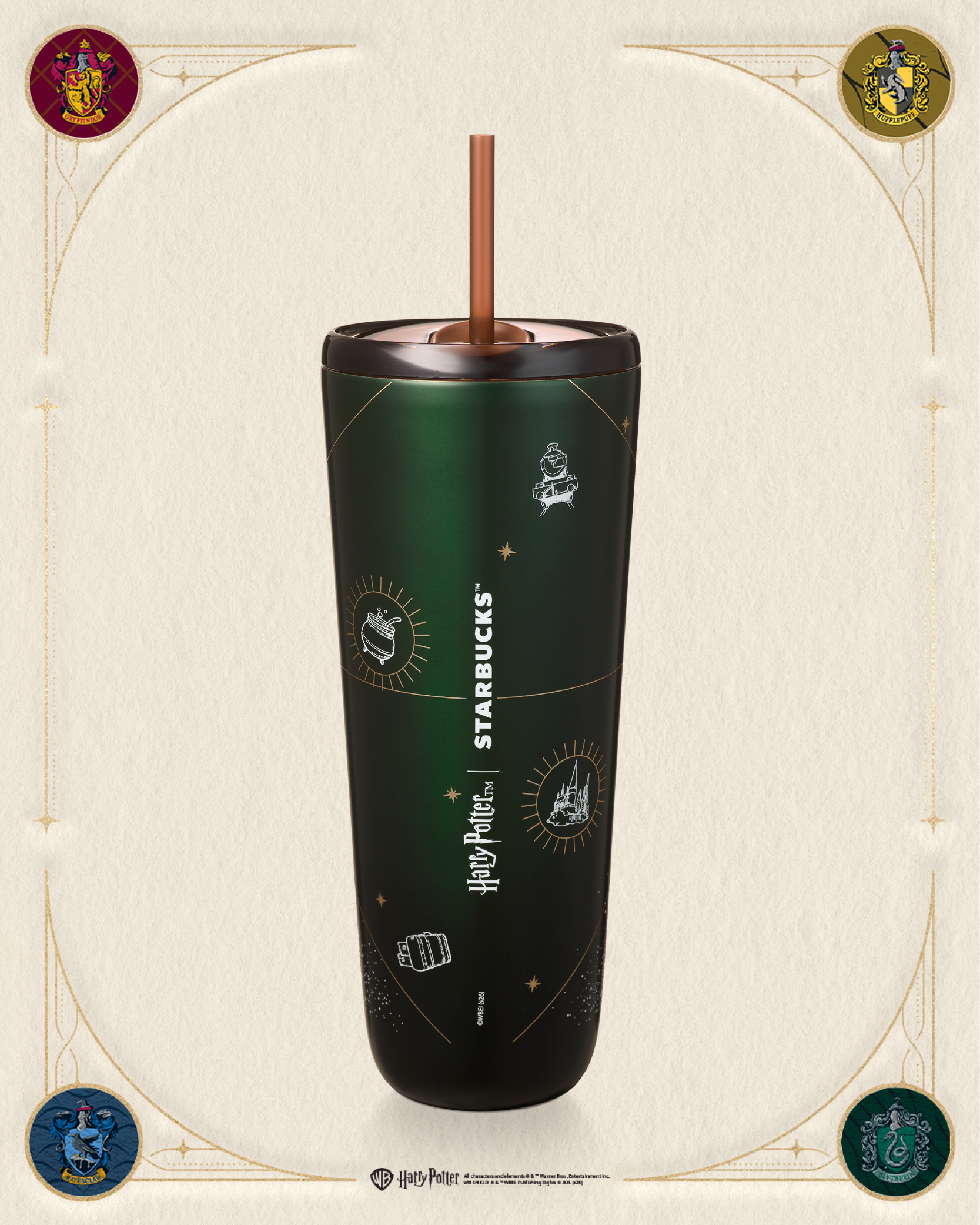 Harry Potter | Starbucks – Green 24oz Stainless Steel Cold Cup - Starbucks Australia