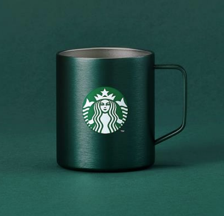 Stainless Steel Dark Green Siren Mug