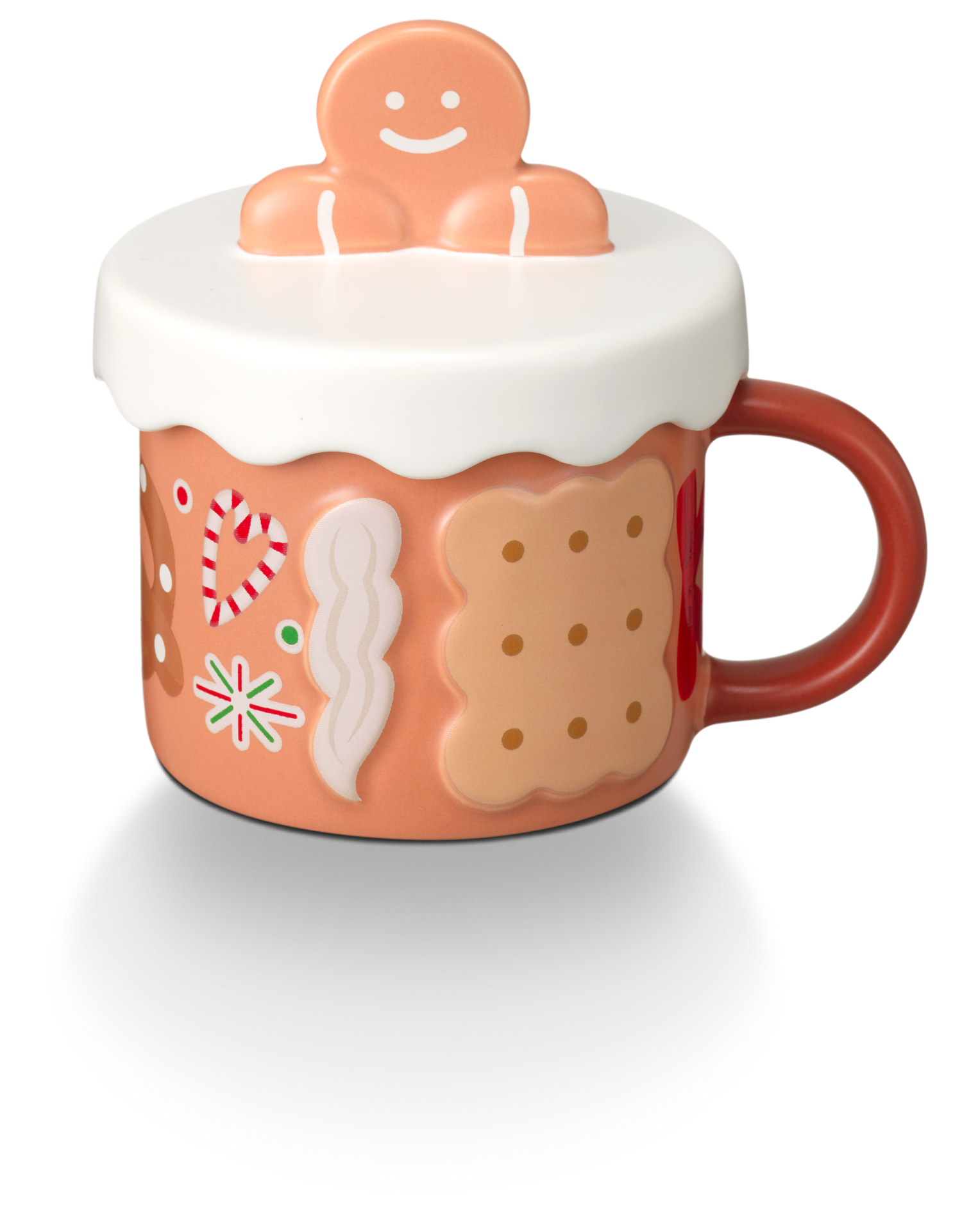 Cookie House 3OZ Ceramic Mug with Lid