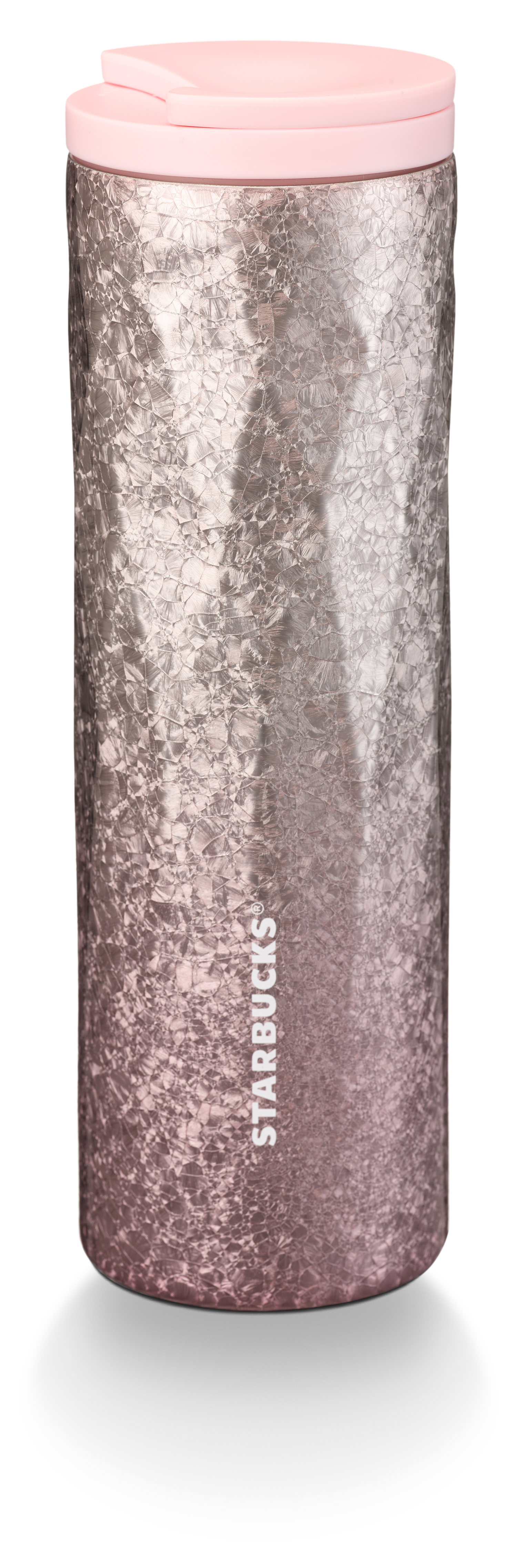 Pink Blossom Stainless Steel 'Crackle' Tumbler 16oz - Starbucks Australia