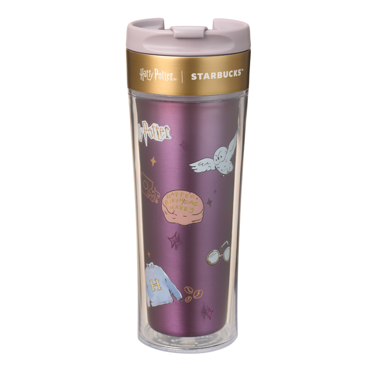 Harry Potter | Starbucks – DIY Purple 16oz Stainless Steel Tumbler with Sticker - Starbucks Australia